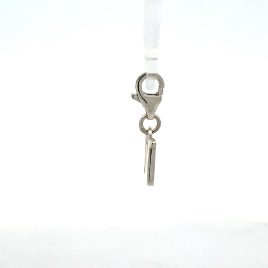 Silberner Buchstaben N Charm Anhänger aus 925er Silber, leichter Juwelier Alen Anhänger, dekoratives Schmuckstück.