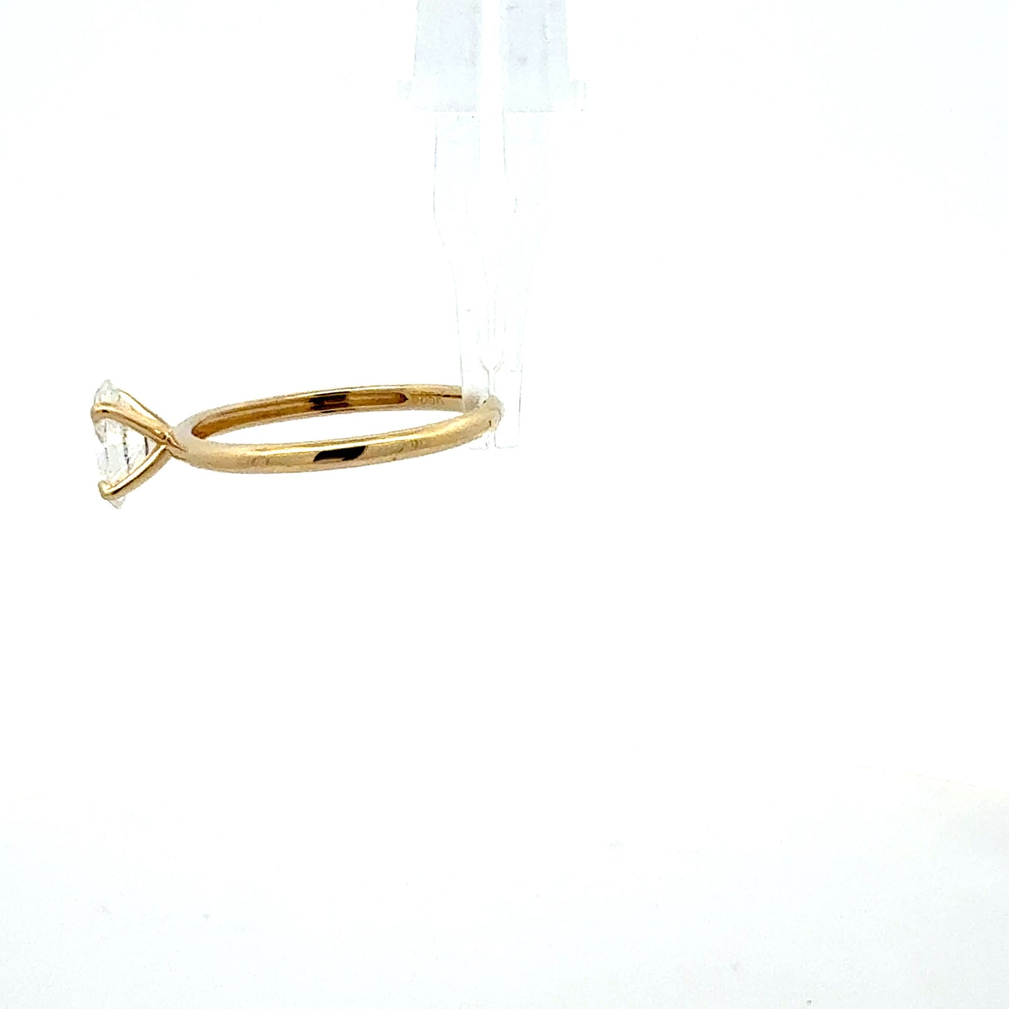 585 Gelbgold Ring mit IGI-zertifiziertem Labor-Diamanten – Ovaler Brillantschliff, 1,06 ct
