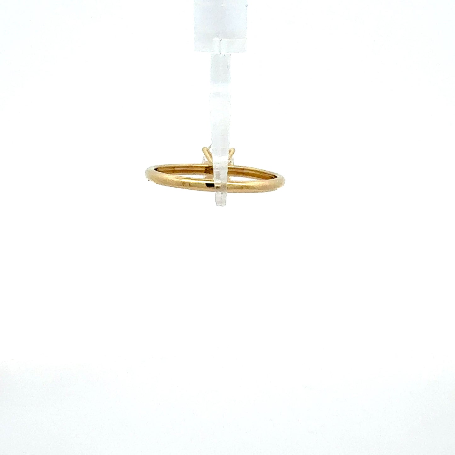 585 Gelbgold Ring mit IGI-zertifiziertem Labor-Diamanten – Ovaler Brillantschliff, 1,06 ct