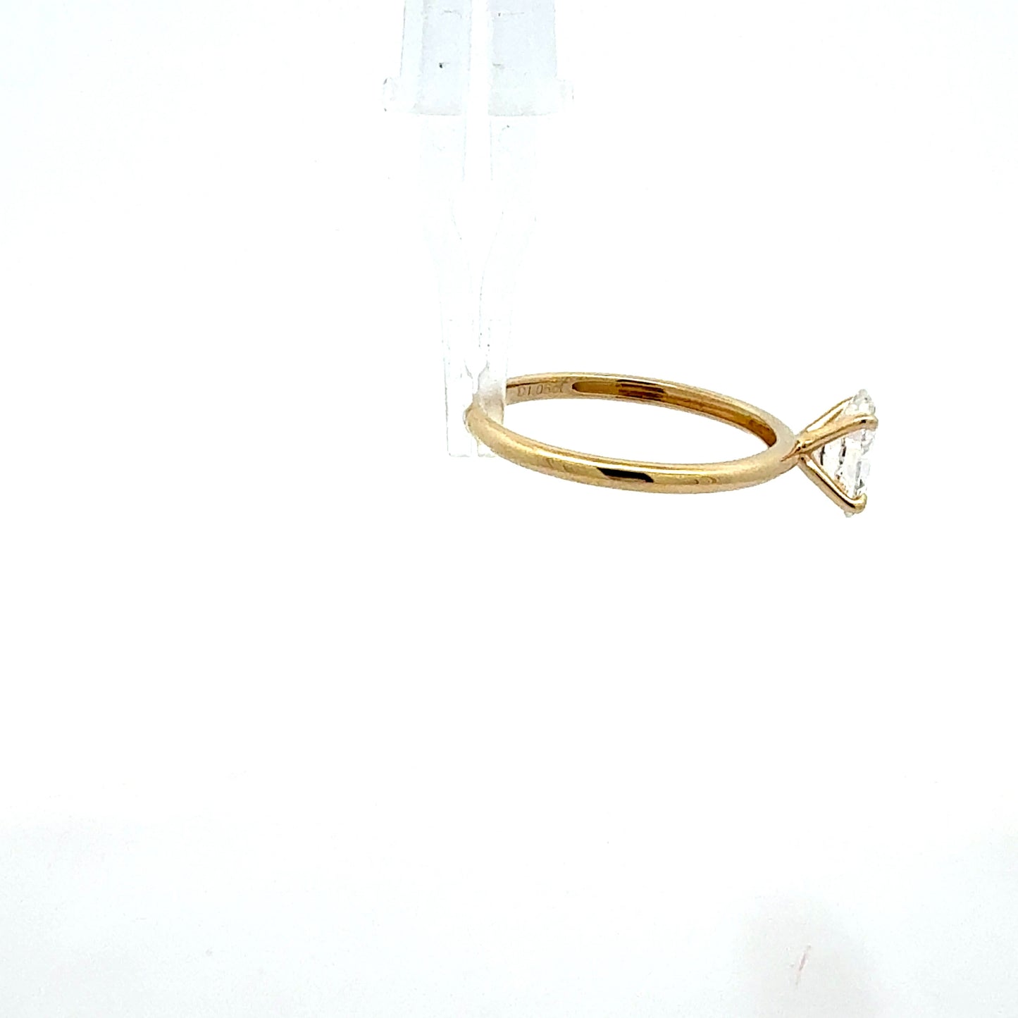 585 Gelbgold Ring mit IGI-zertifiziertem Labor-Diamanten – Ovaler Brillantschliff, 1,06 ct