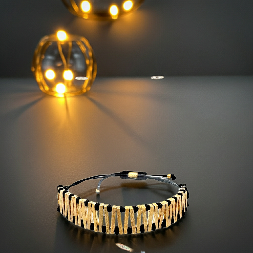 Statement-Armband "Nokturne" | Geometrisch & Verstellbar | Zwei Farbvarianten