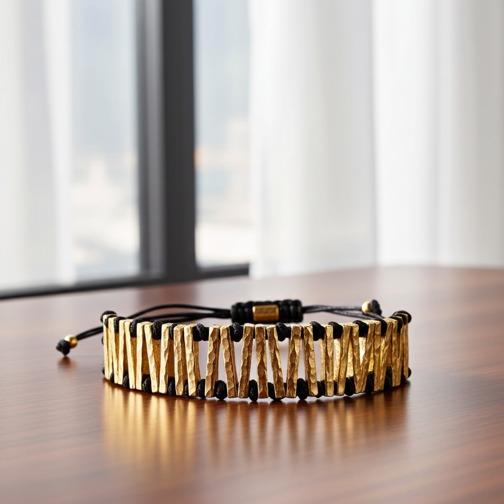 Statement-Armband "Nokturne" | Geometrisch & Verstellbar | Zwei Farbvarianten