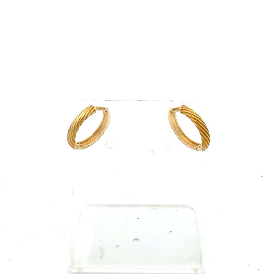 Gelbgold Creolen 585 14 Karat – Juwelier Alen