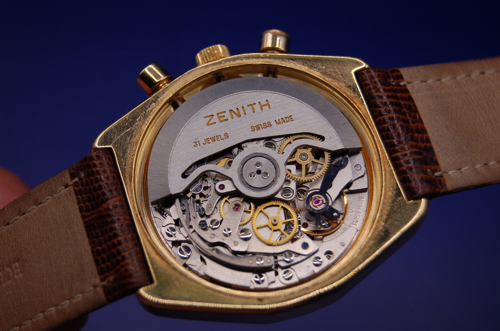 Zenith El Primero Automatikwerk - Detailaufnahme des legendären Kalibers