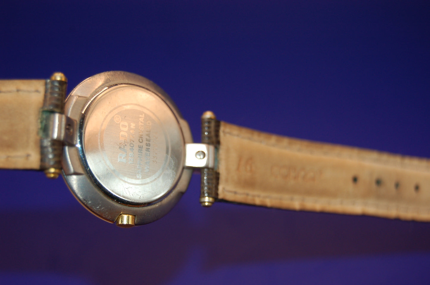 Rado Diastar kratzfest - Nahaufnahme Gehäuseboden