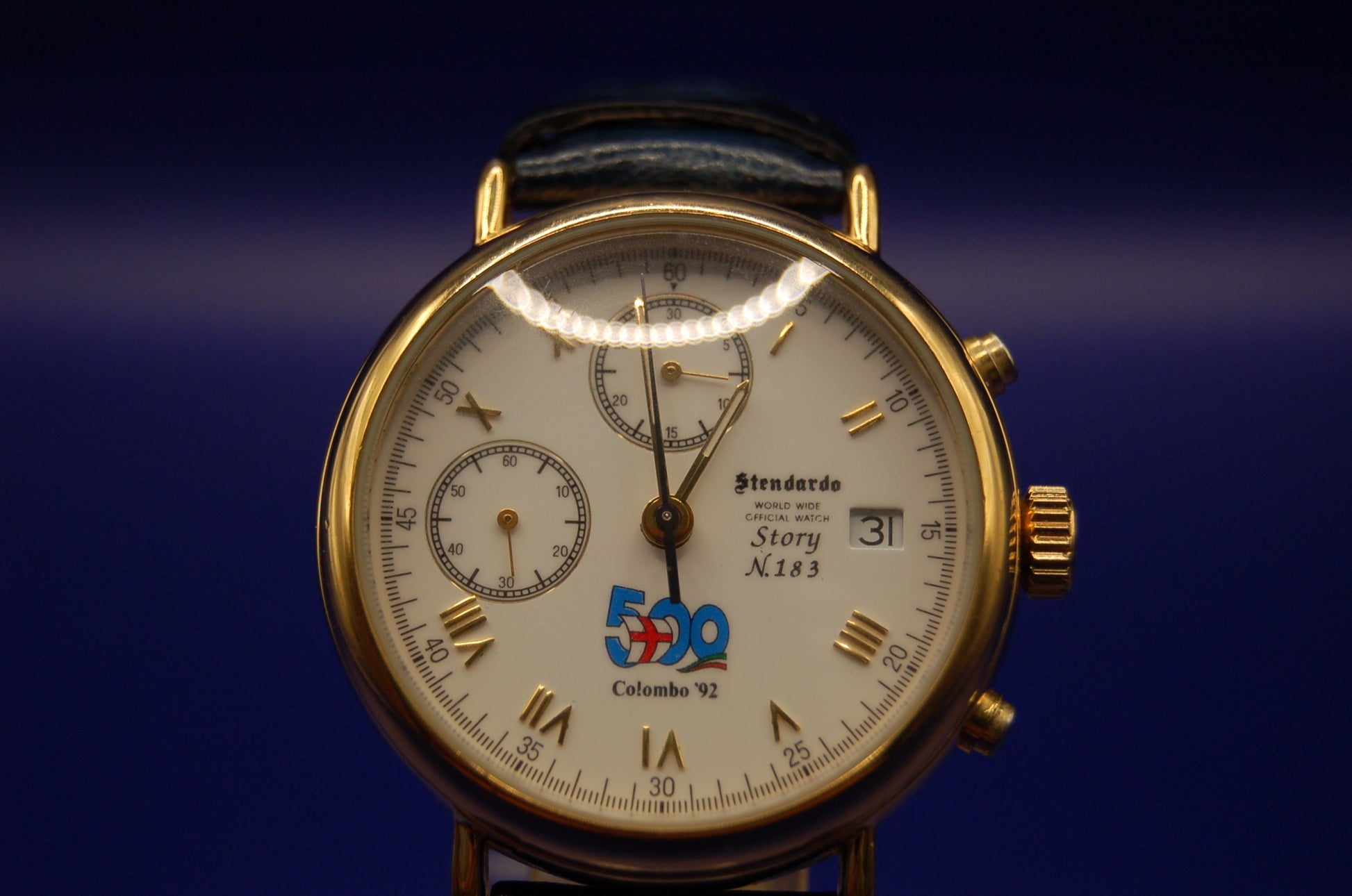 Stendardo „Colombo ’92“ – Limitierte Edition Diver-/Sportuhr – Edelstahlgehäuse, drehbare Lünette Uhr Juwelier Alen