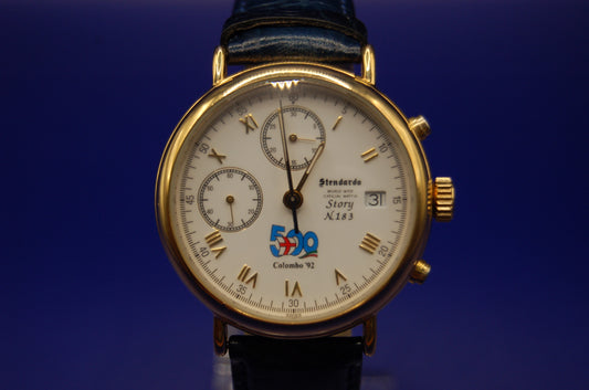 Stendardo „Colombo ’92“ – Limitierte Edition Diver-/Sportuhr – Edelstahlgehäuse, drehbare Lünette Uhr Juwelier Alen
