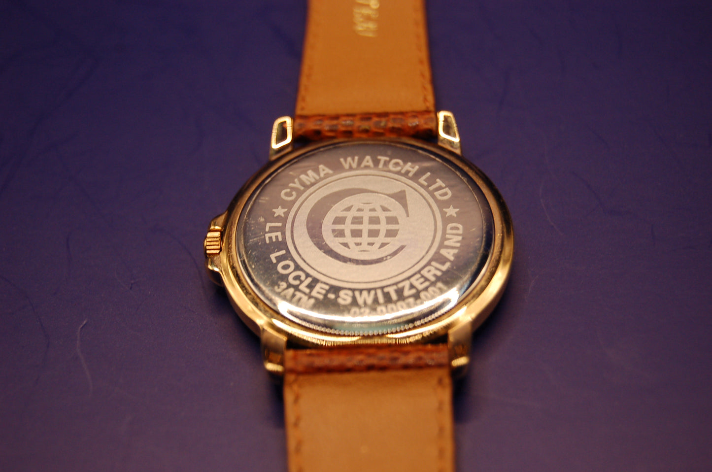 Cyma Armbanduhr – Quartz, Schweizer Uhrwerk, vergoldetes Gehäuse – Originalband & Dornschließe – Top-Zustand Uhr Juwelier Alen