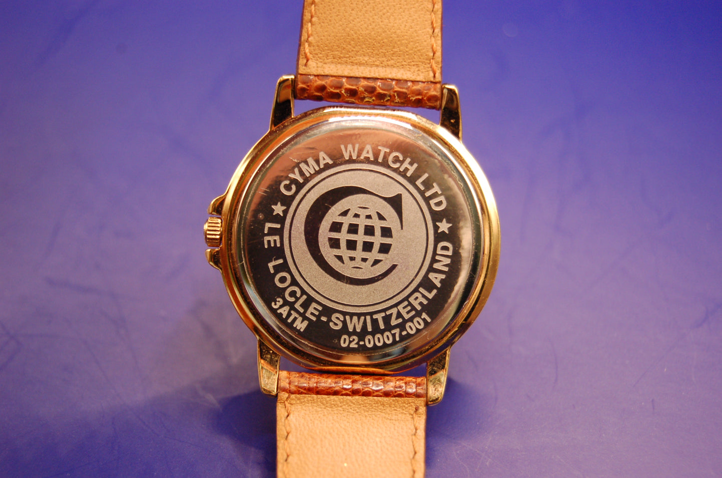 Cyma Armbanduhr – Quartz, Schweizer Uhrwerk, vergoldetes Gehäuse – Originalband & Dornschließe – Top-Zustand Uhr Juwelier Alen