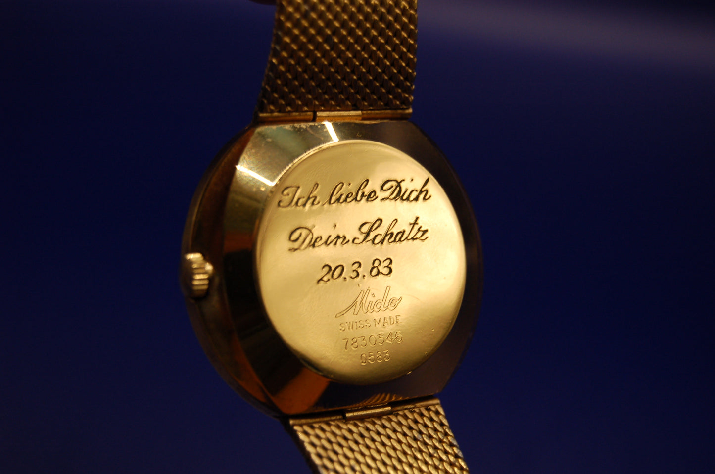 Mido Ocean Star Schweizer Uhr - Detailansicht Gehäuseboden