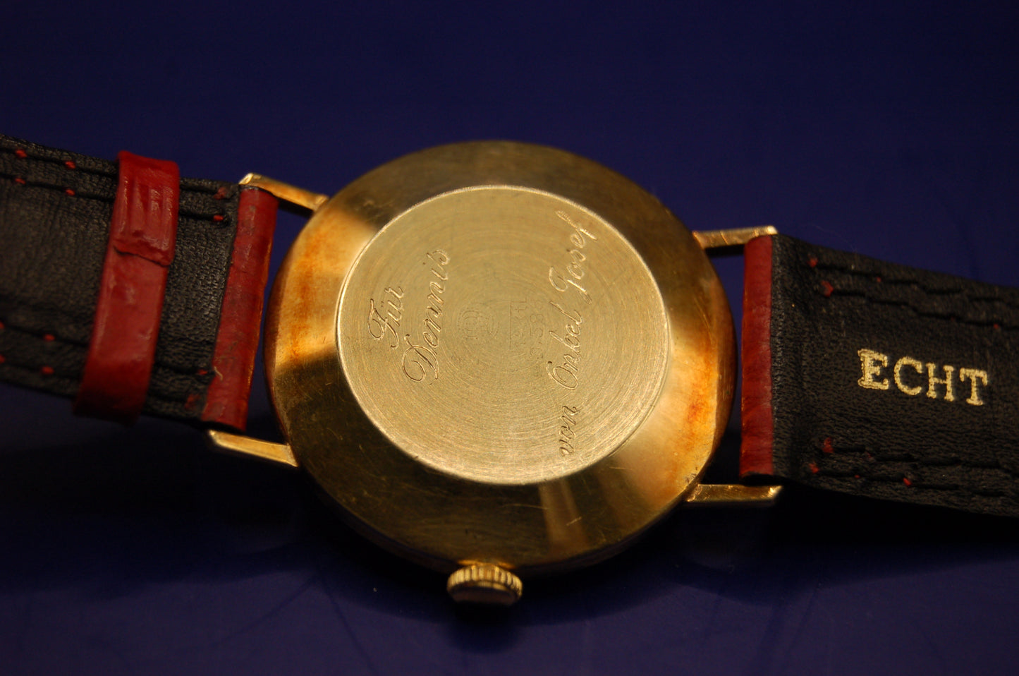 Ankar Armbanduhr – 17 Jewels, Incabloc – 585er Gelbgold, Lederband – Leicht gebraucht Uhr Juwelier Alen