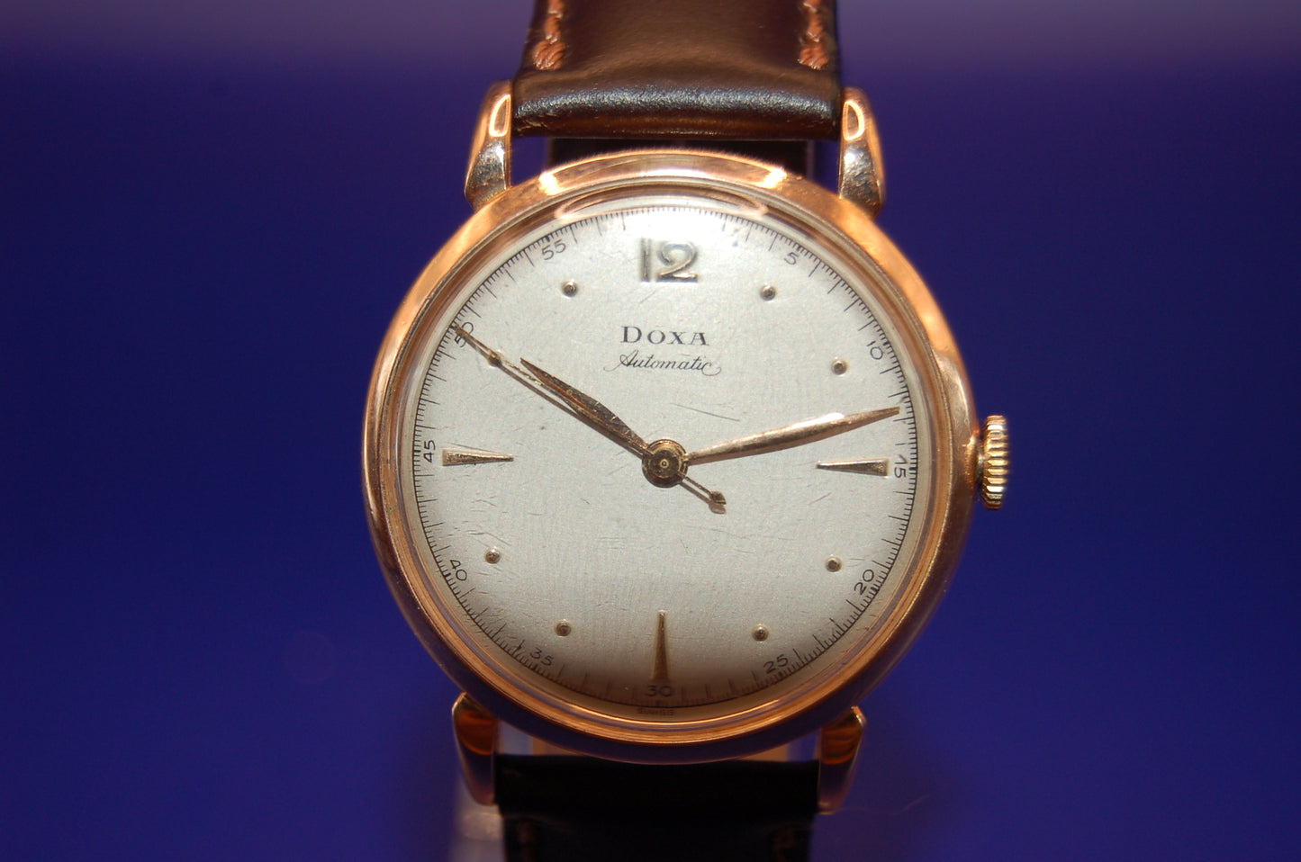 Dora Armbanduhr – Automatik, 585er 14 Kt Pinkgold/Rosegold – ca. 40 Jahre alt Uhr Juwelier Alen