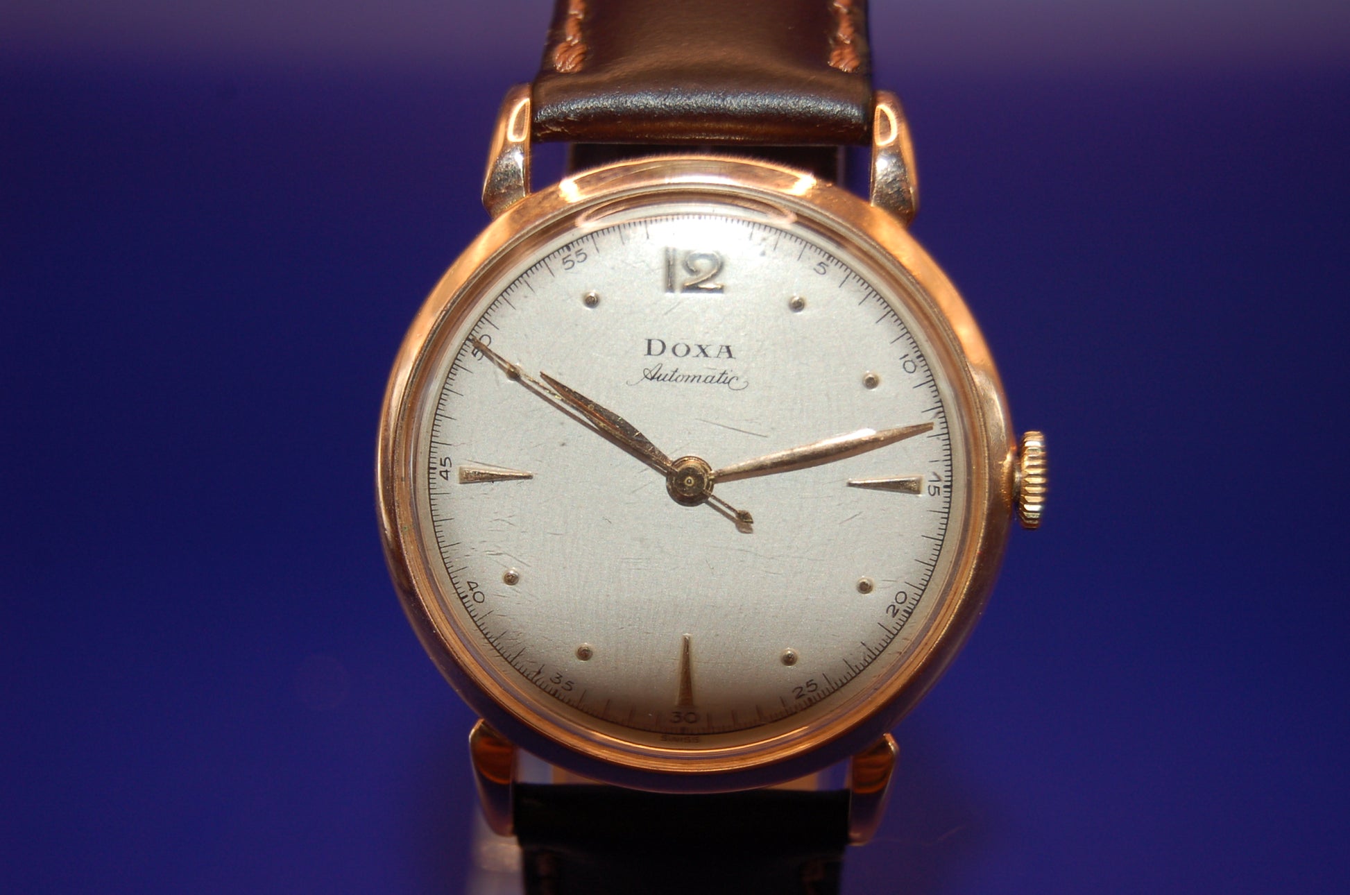 Dora Armbanduhr – Automatik, 585er 14 Kt Pinkgold/Rosegold – ca. 40 Jahre alt Uhr Juwelier Alen