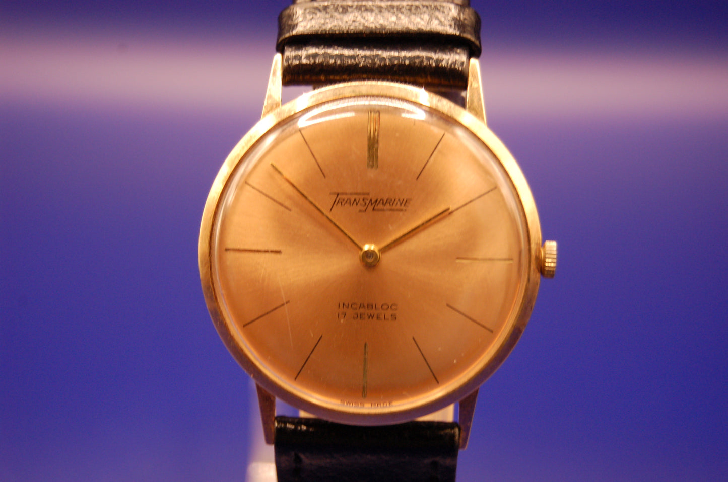 Transmarine Armbanduhr – 17 Jewels, Incabloc – Handaufzug – Vintage Uhr Juwelier Alen