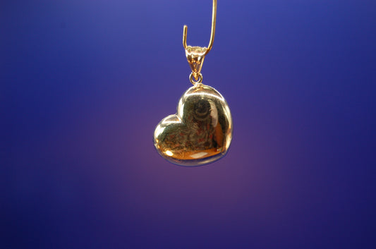 Wunderschöner Herz-Anhänger aus 585er Gelbgold (14 Karat) Anhänger Juwelier Alen