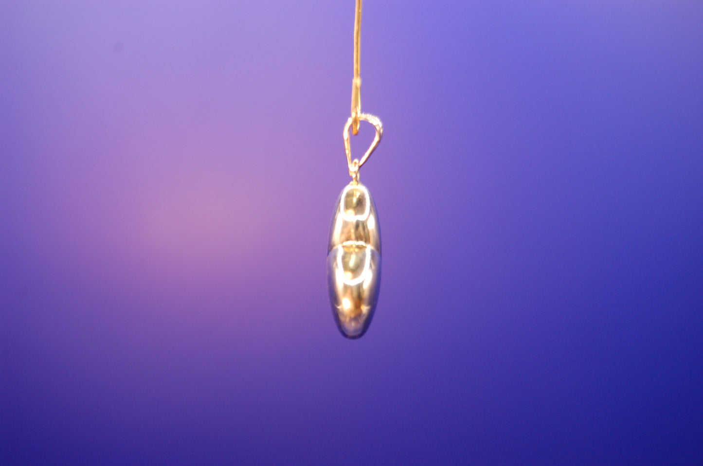 585er Gelbgold Herz-Anhänger - Nahaufnahme des zeitlosen Designs