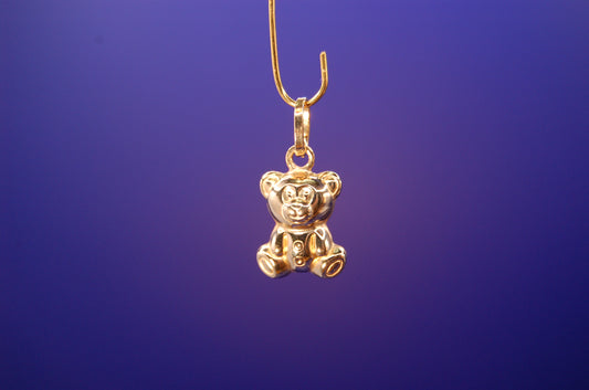 Anhänger in Bären-Form aus feinem 585er Gelbgold (14 Karat) Anhänger Juwelier Alen