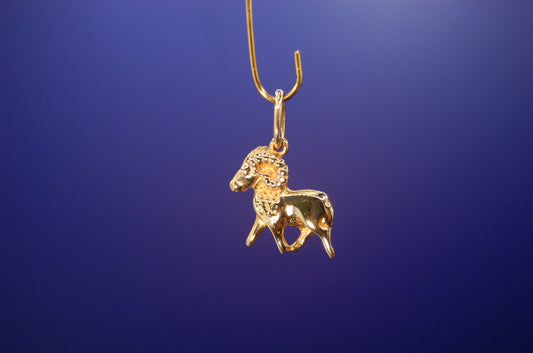 Anhänger in Form eines Steinbocks aus 585er Gelbgold (14 Karat) Anhänger Juwelier Alen