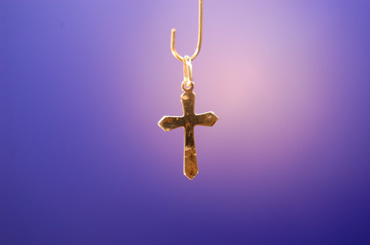 Eleganter Kreuz-Anhänger aus 585er Gelbgold (14 Karat) Anhänger Juwelier Alen