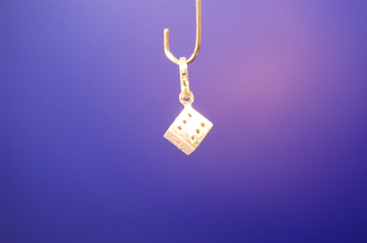 Anhänger Würfel aus 750er Gelbgold (18 Karat) Anhänger Juwelier Alen