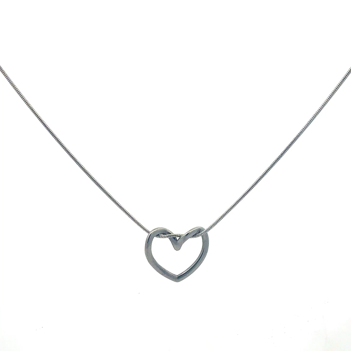 Edelstahl Kette mit Herz-Anhänger