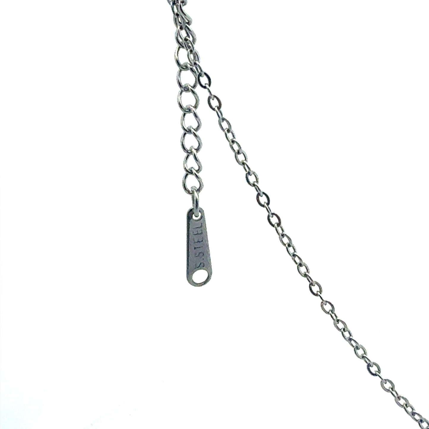 Edelstahl Kette 47 cm mit Anhänger Unendlichkeit Zirkonia