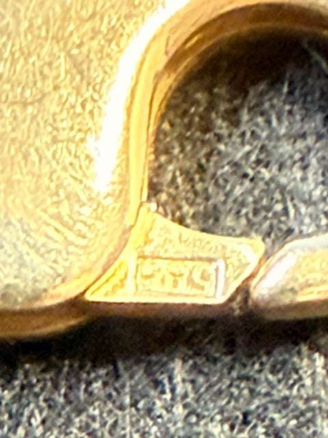 14-Karat Goldkette mit Zirkonia, elegante Goldkette von Juwelier Alen, detailreiche Goldkette mit funkelnden Zirkonia-Steinen