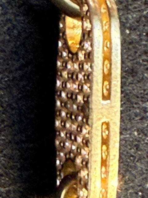 14 Karat Goldkette mit Zirkonia von Juwelier Alen, feine Goldkette mit funkelnden Steinen, elegant und hochwertig.
