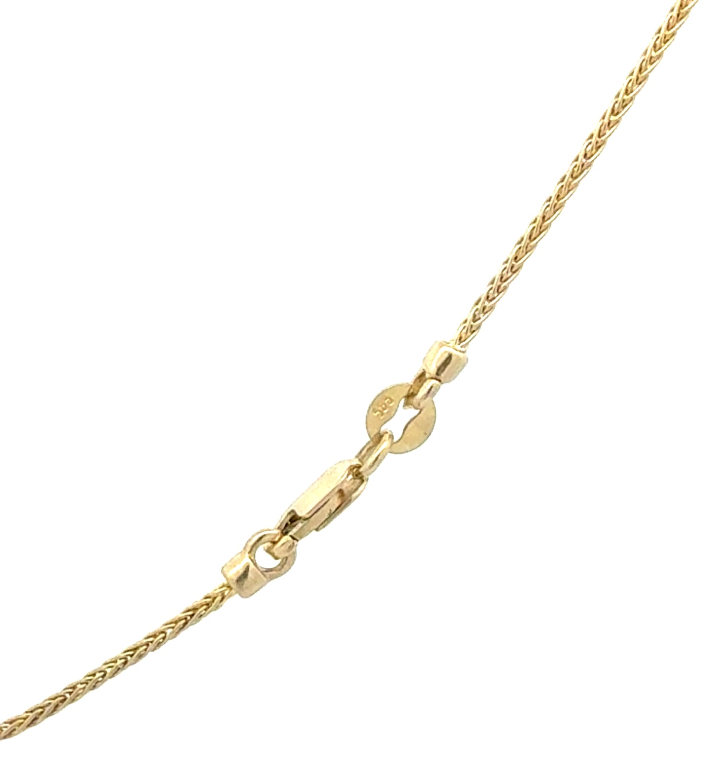 Gelbgoldkette 585 mit Storch-Anhänger im Set oder Einzeln