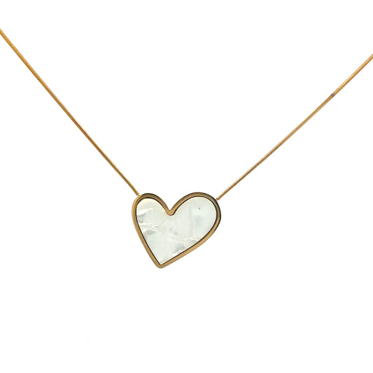 Edelstahlkette vergoldet mit Herzanhängern