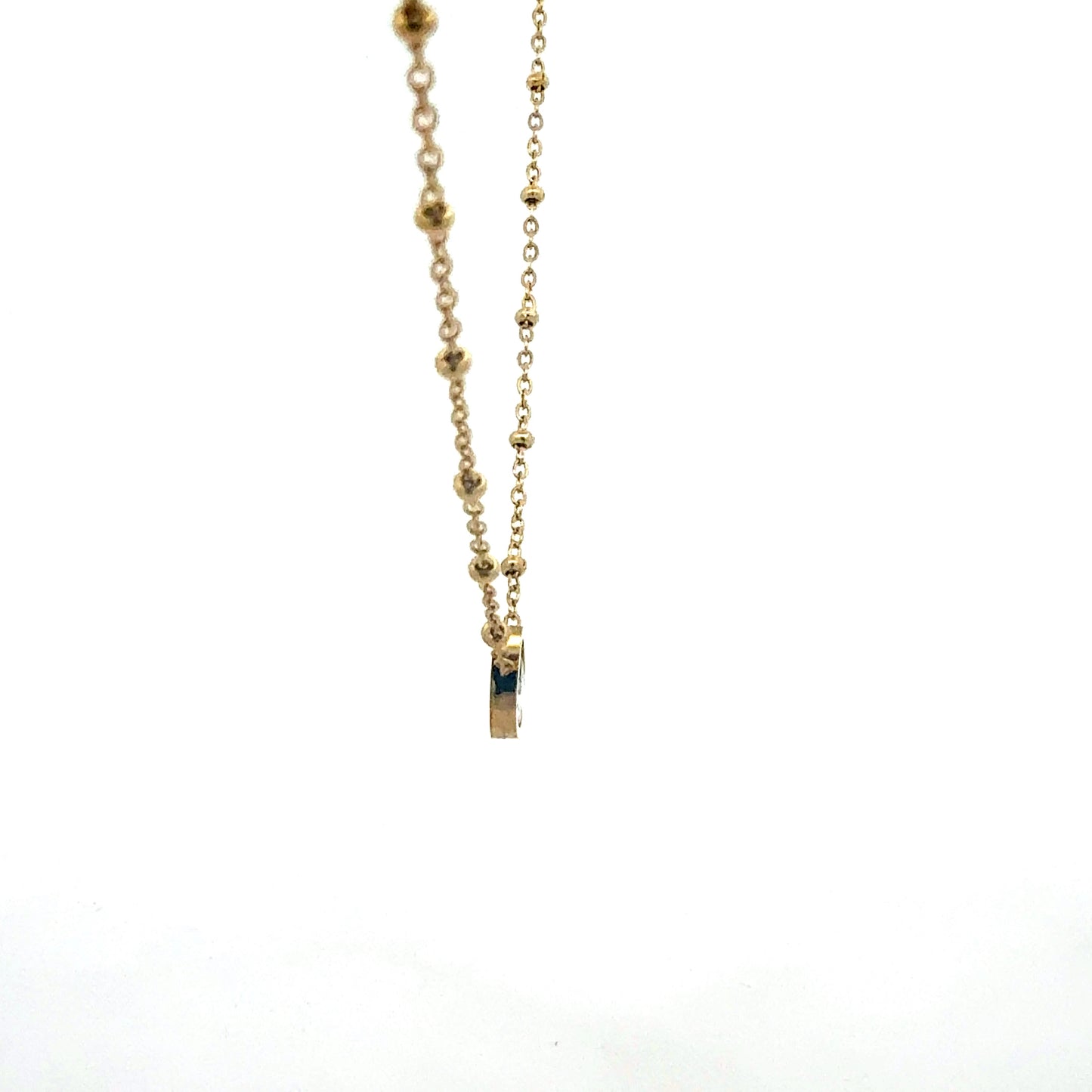 Vergoldete Kette mit Zirkonia-Tropfen