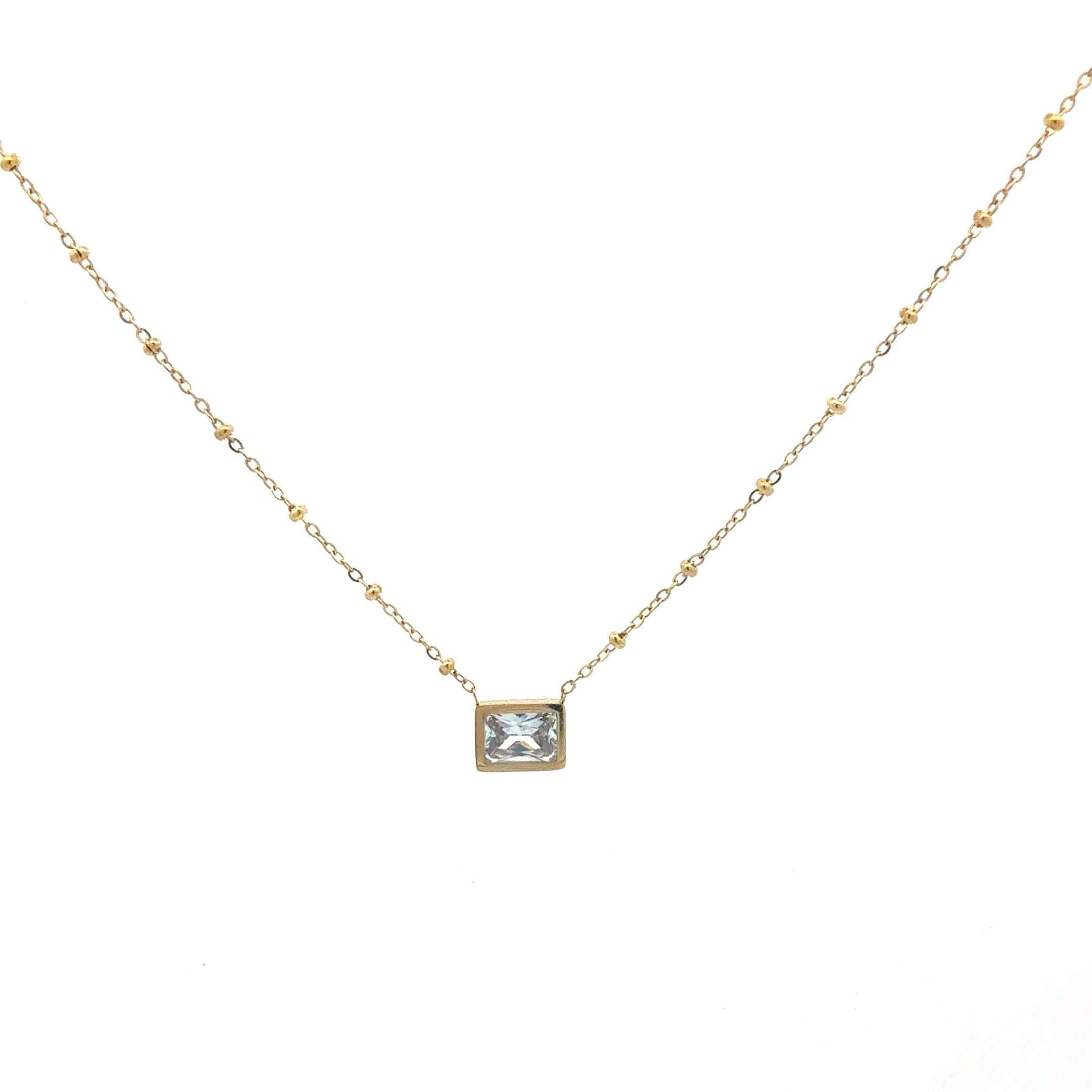 Edelstahlkette vergoldet mit Zirkonia – Juwelier Alen