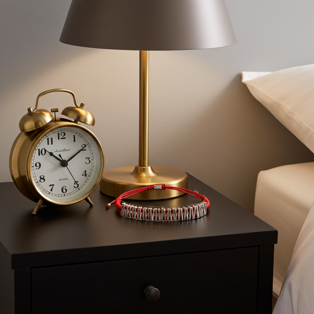 Statement-Armband "Dynamik" | Silber & Rot | Geometrisch & Verstellbar