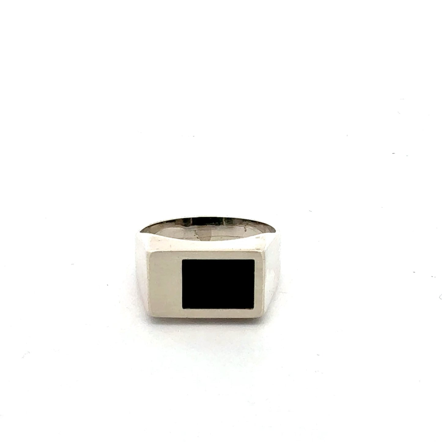 Ring mit Onyx – 62 Ringgröße