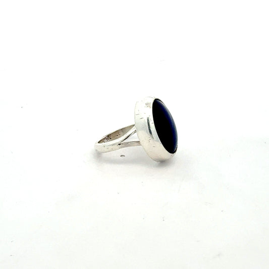 Silberring 925 mit blauem Stein