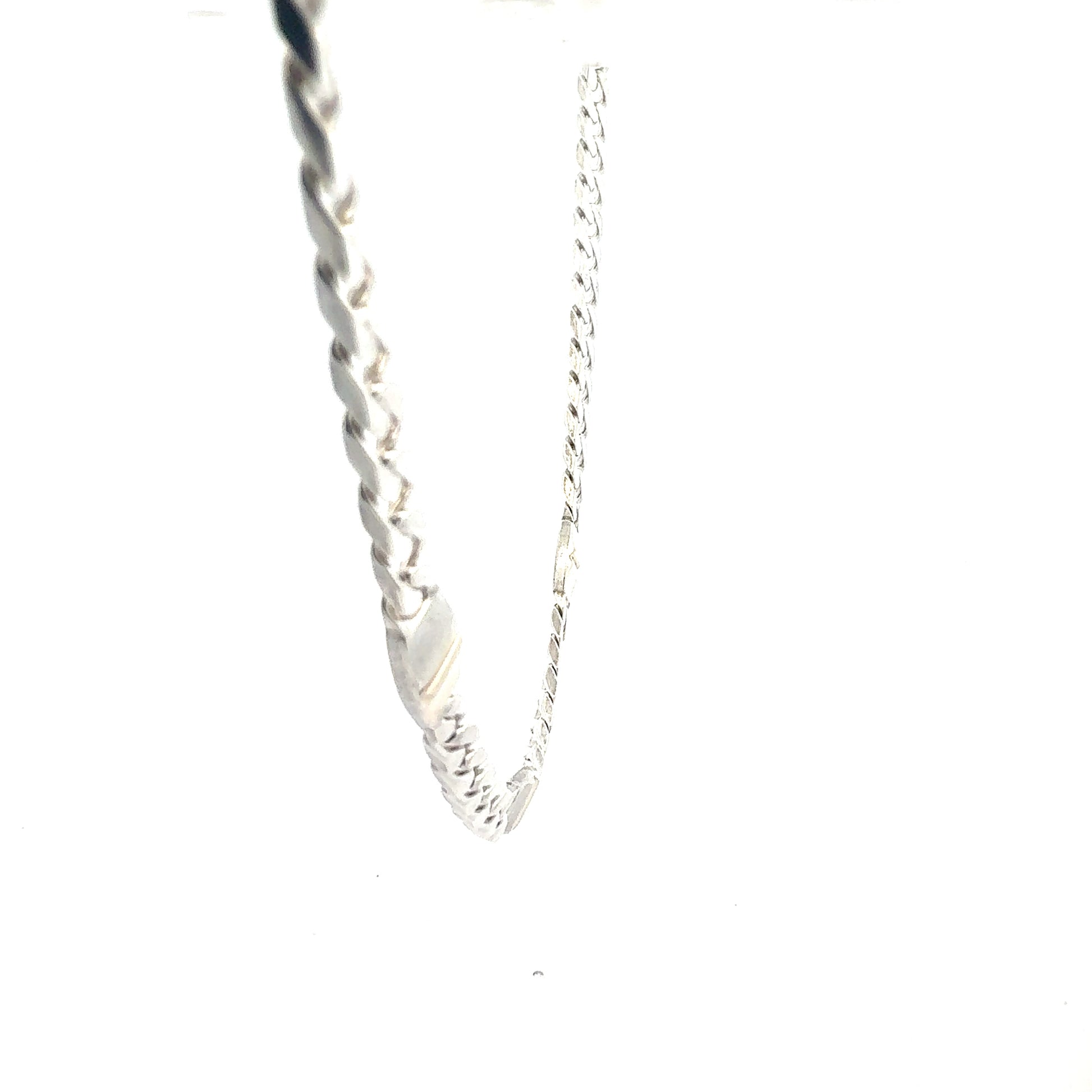 Panzerkette 925 Sterlingsilber – Seitenansicht der Kettenglieder