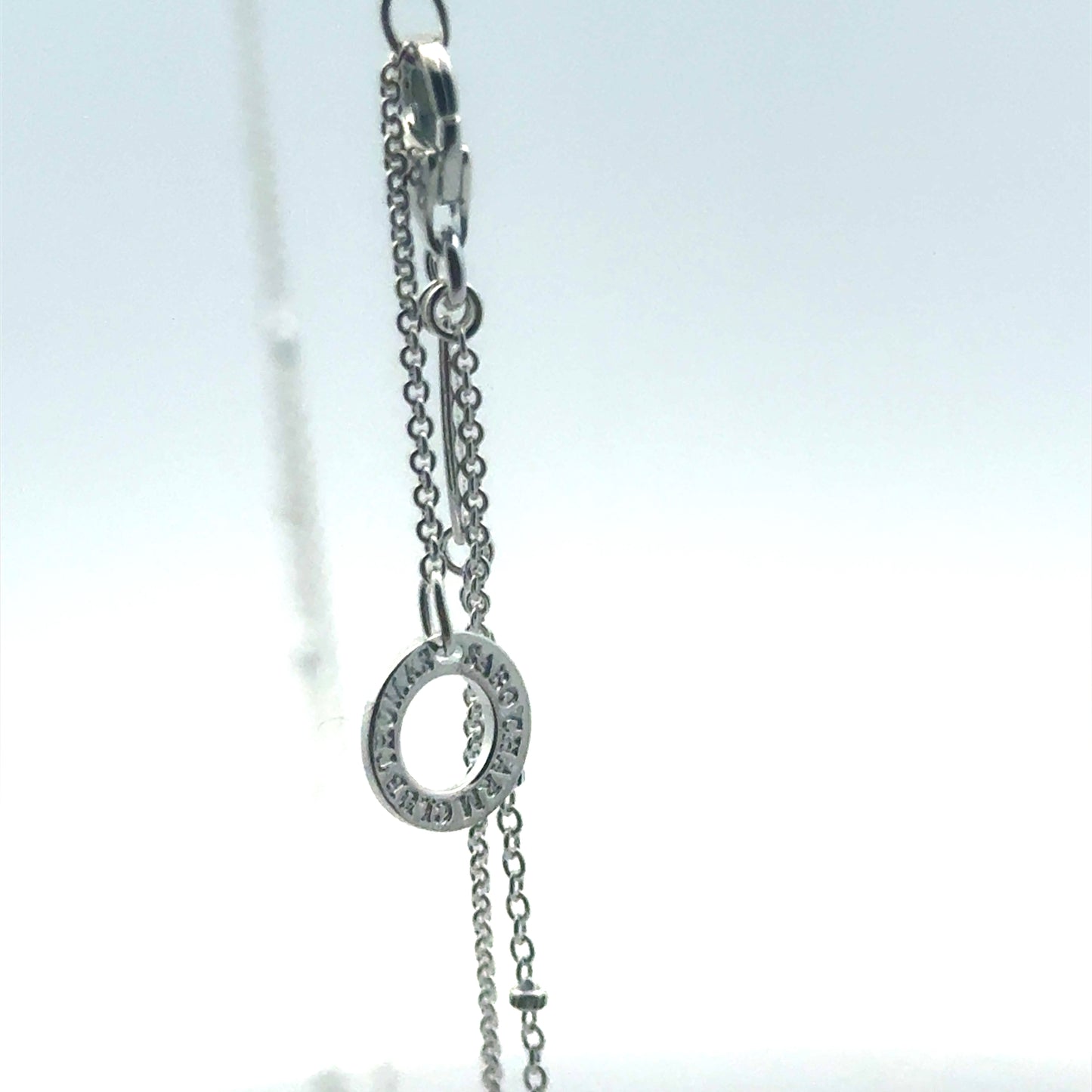 Nahaufnahme Verschluss der 925 Sterlingsilber Halskette