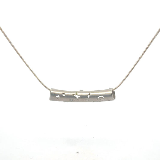 Silberkette 925 mit Zirkonia-Anhänger – Gesamtansicht