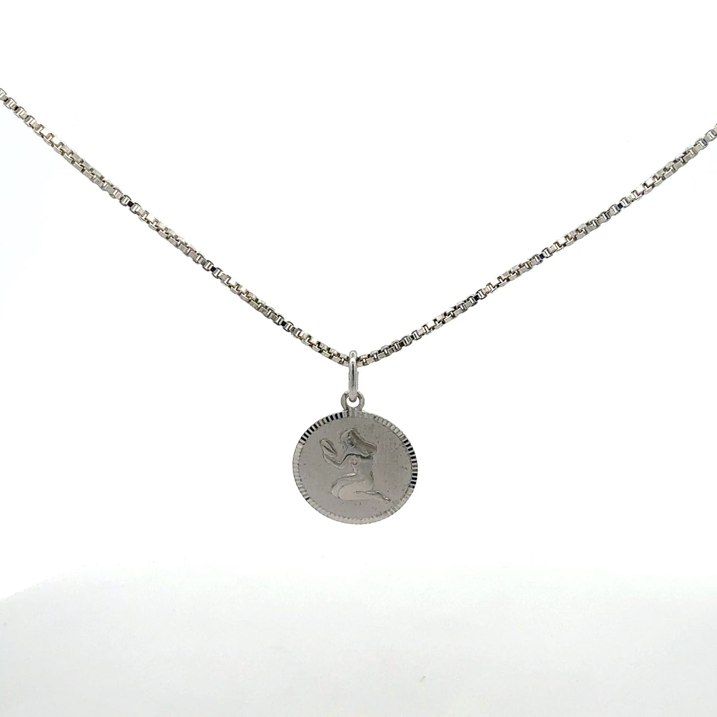 Silberkette 925 Sternzeichen Jungfrau - Seitenansicht