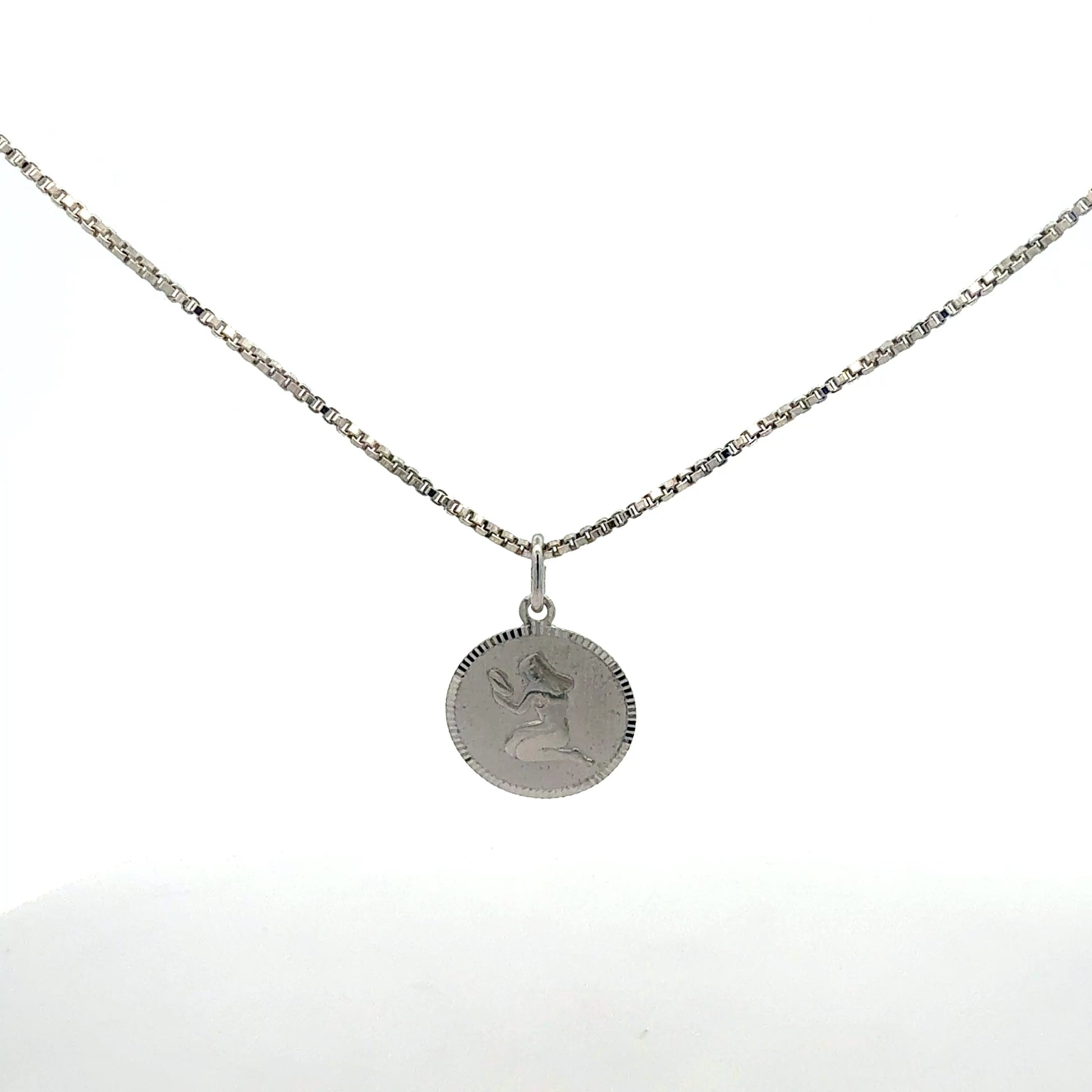 Silberkette 925 Sternzeichen Jungfrau - Seitenansicht