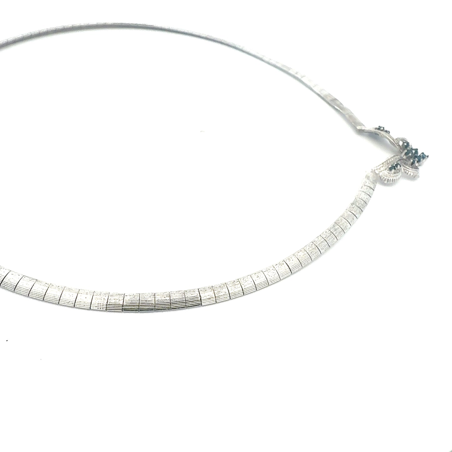 Silberkette 925 mit blauen Steinen 17,25g - Produktfoto