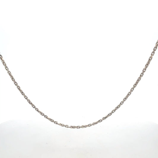 Schlichte Silberkette 925 Sterling 50 cm