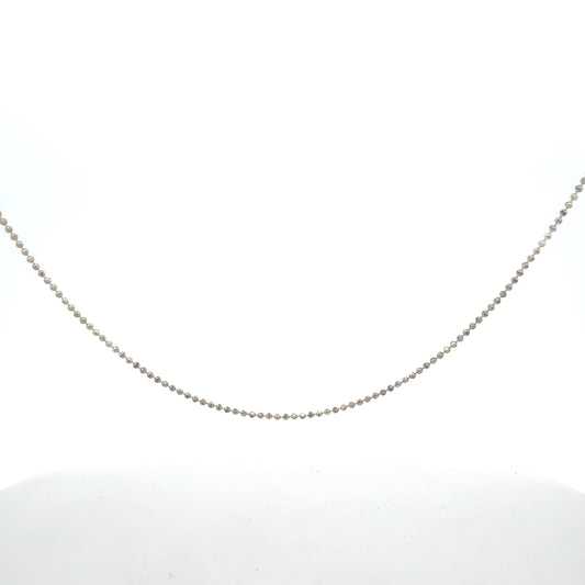 Schlichte Silberkette 925 Sterling – Detailansicht