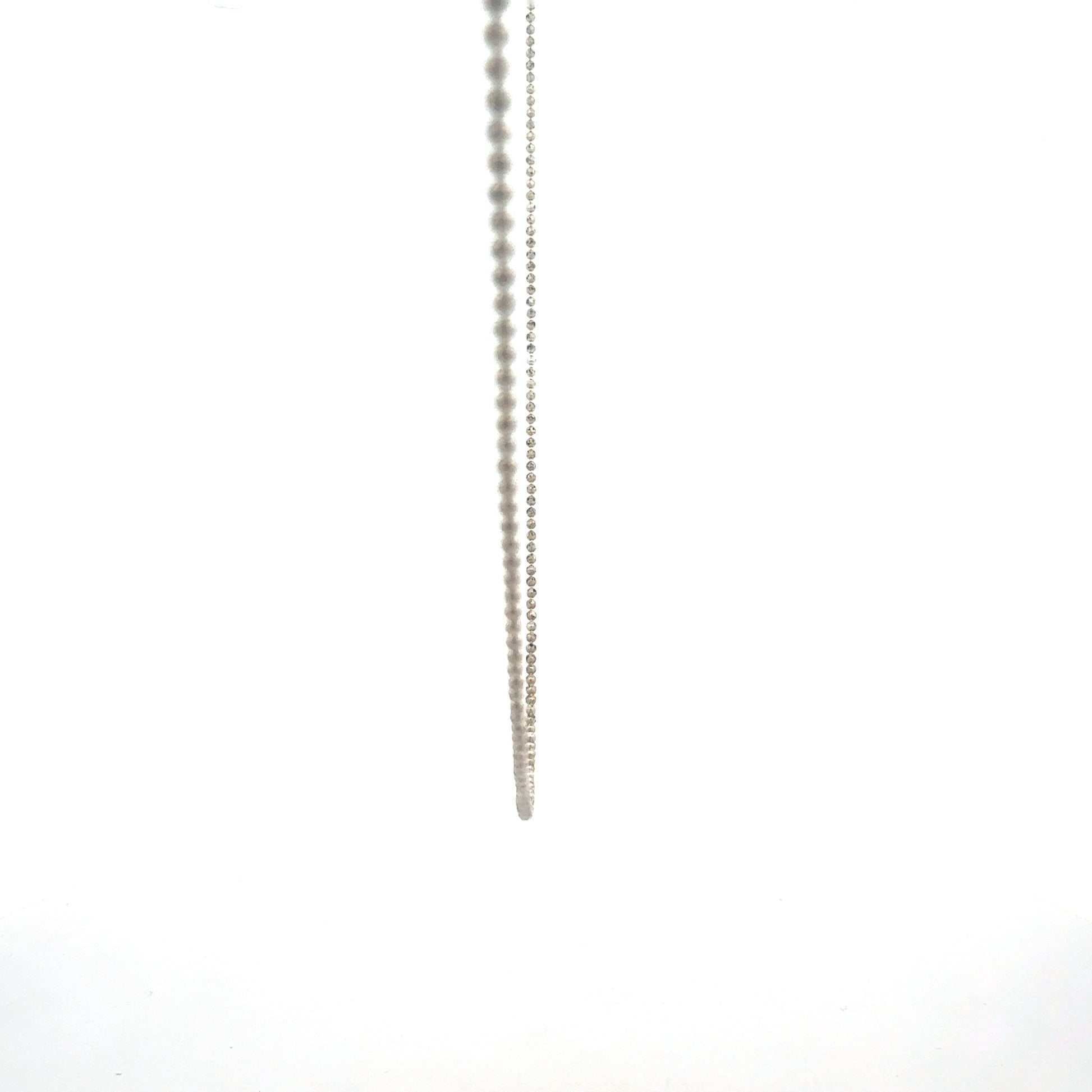 925er Silberkette 45 cm – Seitenansicht