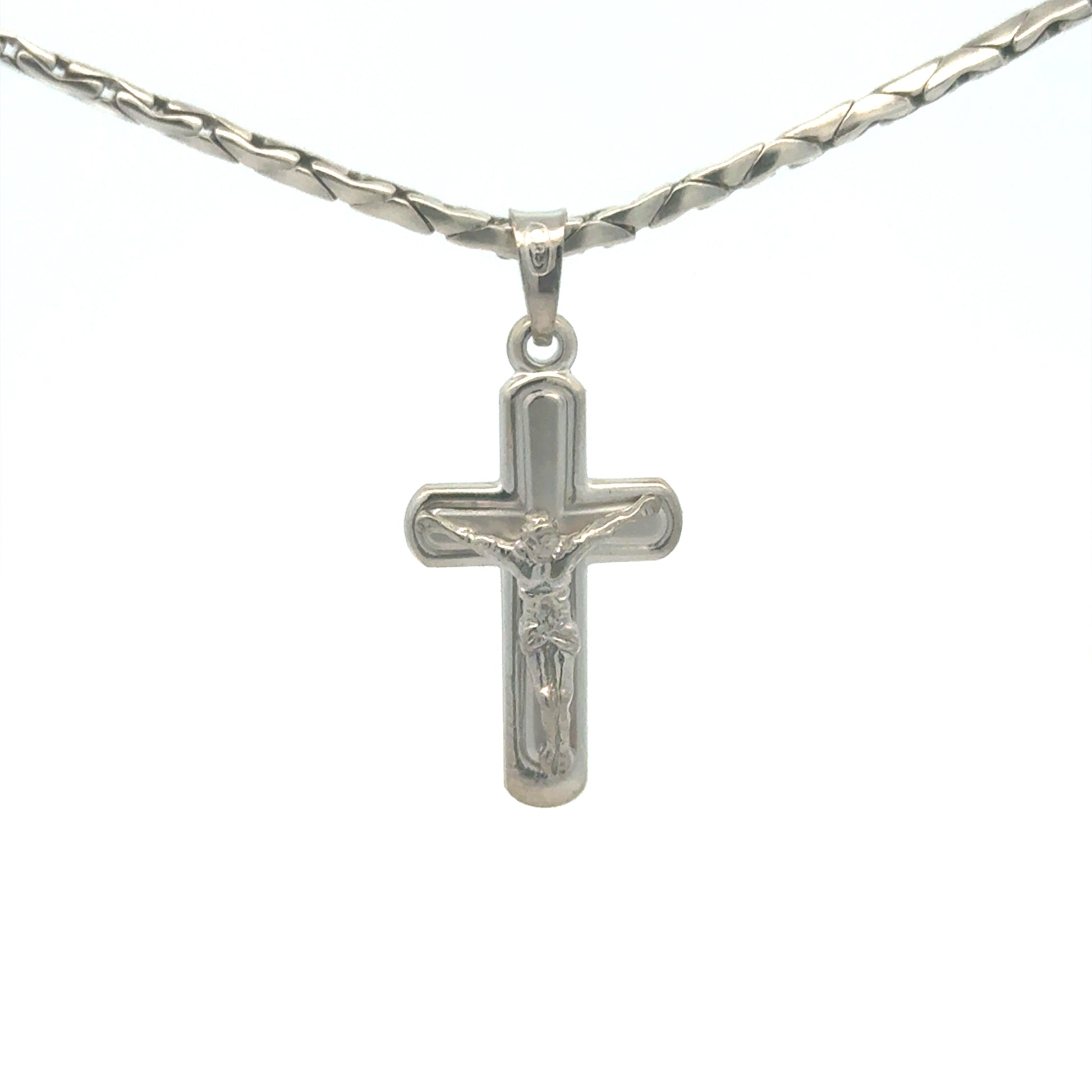 Kreuz Anhänger aus 925er Silber, 2,87g – Vorderansicht