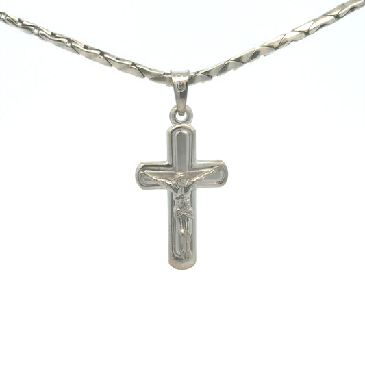 Kreuz Anhänger aus 925er Silber, 2,87g – Vorderansicht