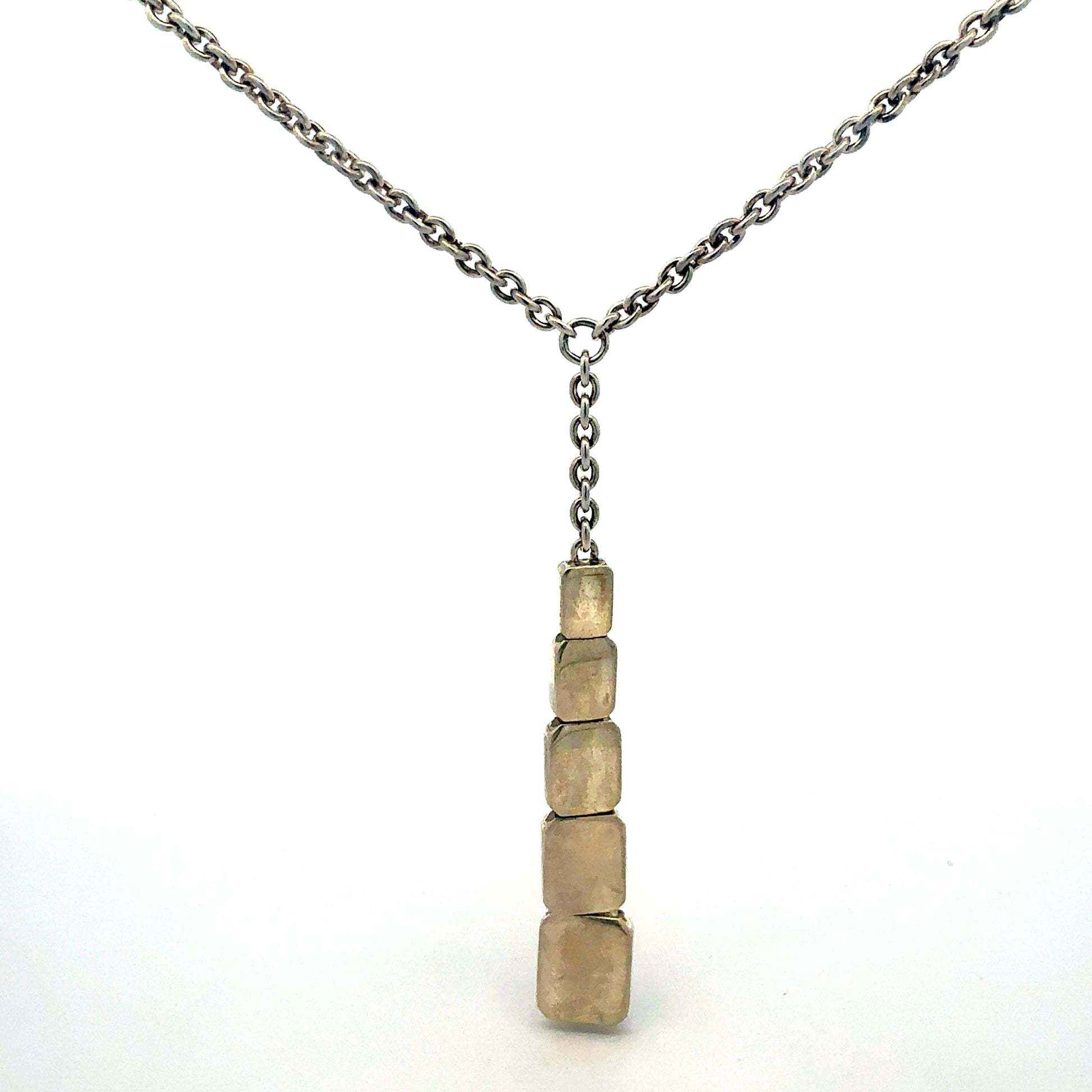 Maritimer Anker-Anhänger Silberkette 45 cm - Nahaufnahme