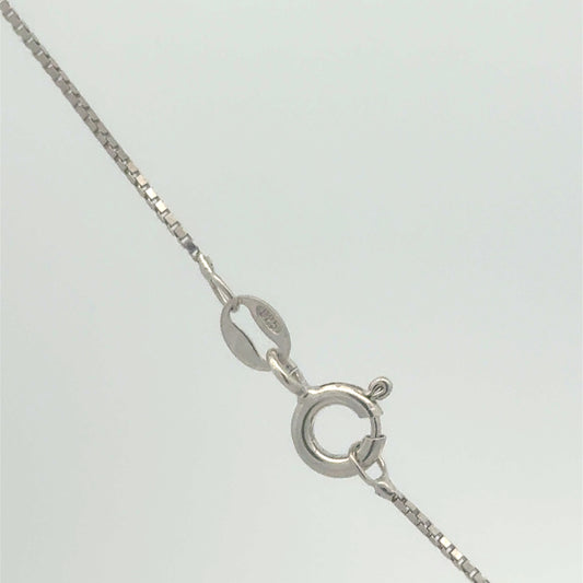 Silberkette 925 mit Plättchen-Anhänger – 42 cm, 3,84 g Anhänger Juwelier Alen