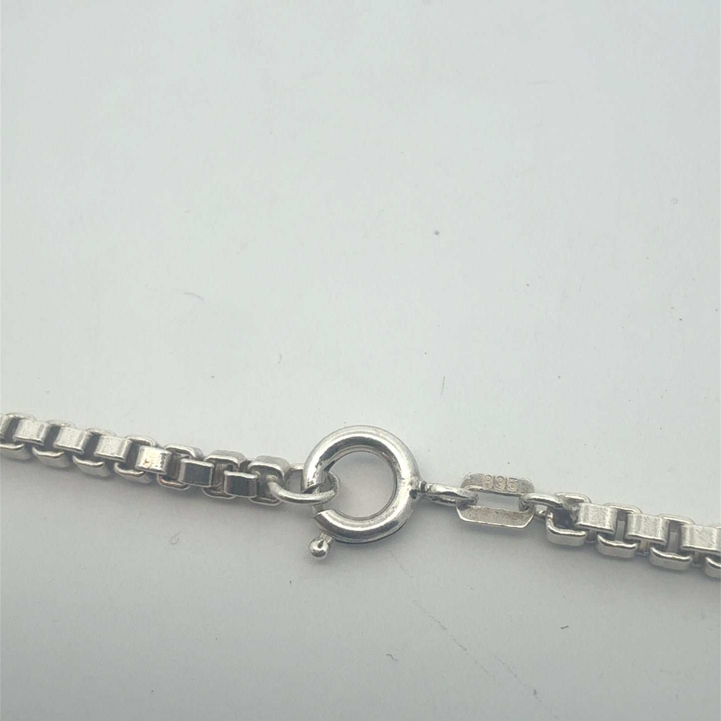 925 Sterlingsilber Kette 120 cm – Detailansicht des Verschlusses