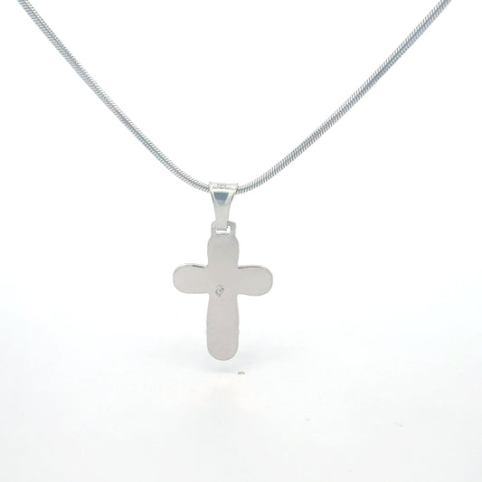 Silberkette 925 mit Kreuz-Anhänger Anhänger Juwelier Alen